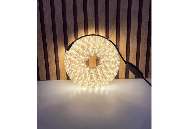 10 MTS MANGUERA PLANA LUZ LED CALIDA MOD# T10401N