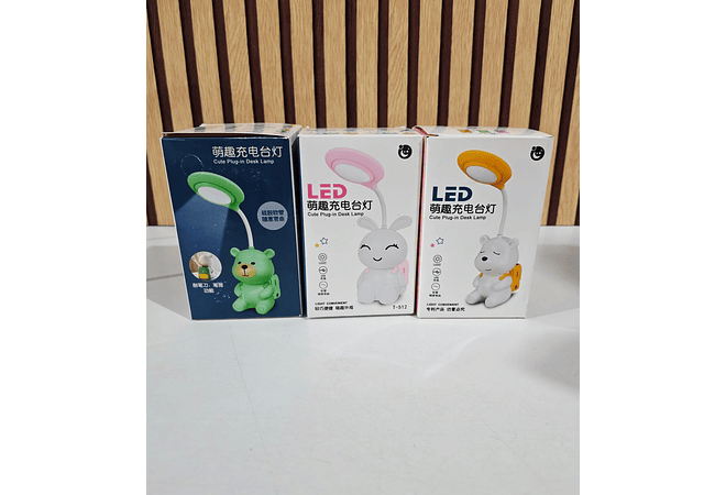 LAMPARA RECARGABLE DISEÑO OSITO CON PORTASACAPUNTAS MOD# T-512 🐻