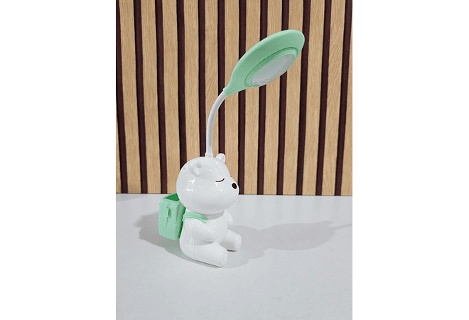LAMPARA RECARGABLE DISEÑO OSITO CON PORTASACAPUNTAS MOD# T-512 🐻