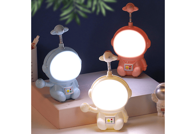 LÁMPARA RECARGABLE DISEÑO ASTRONAUTA/SATURNO 🪐 MOD# 121OU