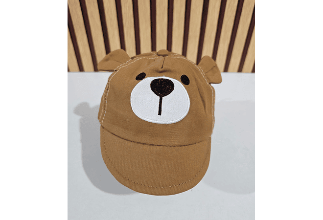 GORRA CON OREJITAS PARA BEBÉ DISEÑO ANIMALITOS MOD# 474AM  