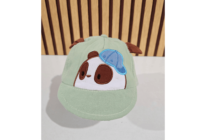 GORRA CON OREJITAS PARA BEBÉ DISEÑO ANIMALITOS MOD# 474AM  