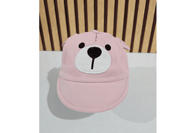 GORRA CON OREJITAS PARA BEBÉ DISEÑO ANIMALITOS MOD# 474AM  