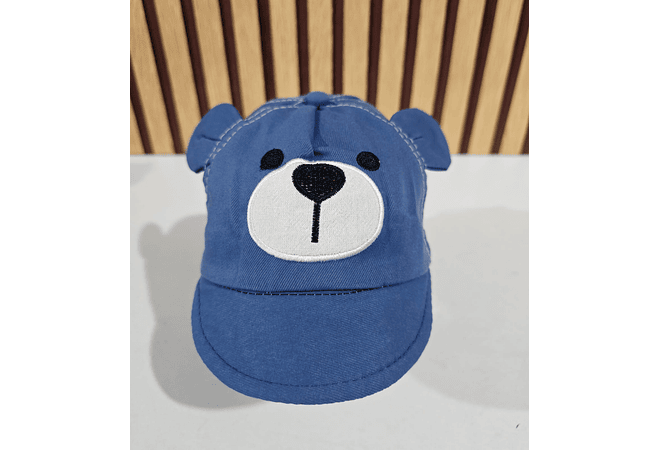 GORRA CON OREJITAS PARA BEBÉ DISEÑO ANIMALITOS MOD# 474AM  
