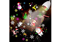 FOCO 💡 PROYECTOR CON PATRON DE NAVIDAD MOD#265V*