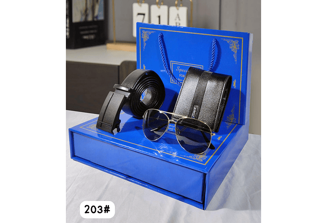 SET DE CARTERA (CINTURÓN Y LENTES)  👓