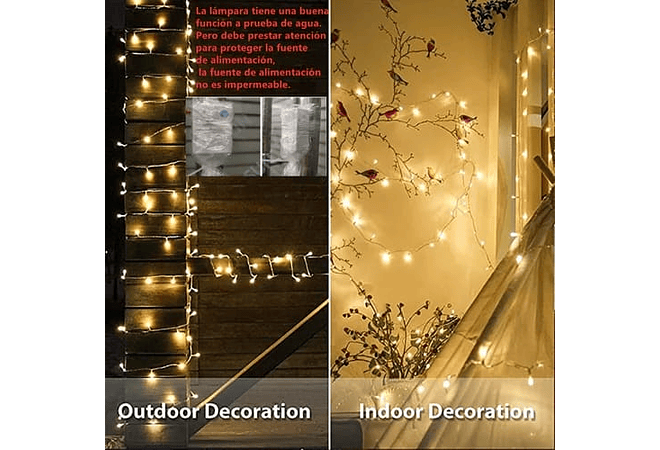 10 MTS 200 FOQUITOS SERIE DE LUZ LED DE COLORES  MOD#L200C-10M, L200A ,L200B