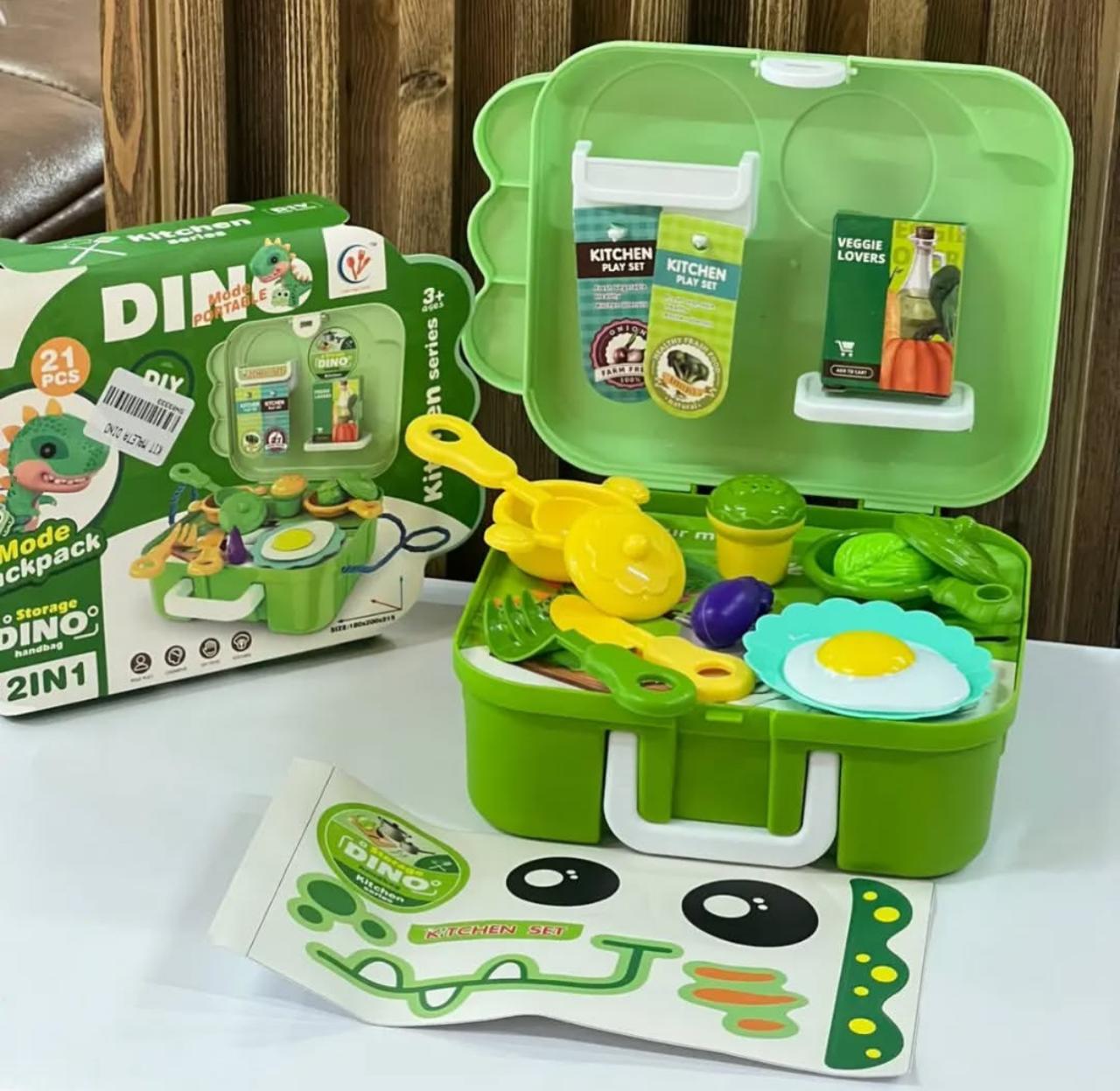 SET DE JUGUETE DINO CON ACCESORIOS DE ACUERDO A SU TEMÁTICA