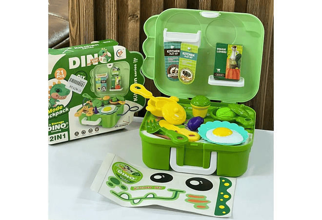 SET DE JUGUETE DINO CON ACCESORIOS DE ACUERDO A SU TEMÁTICA