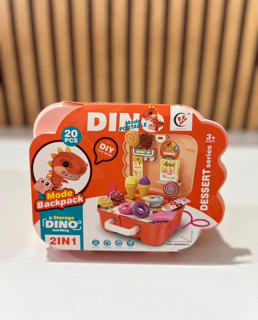 SET DE JUGUETE DINO CON ACCESORIOS DE ACUERDO A SU TEMÁTICA