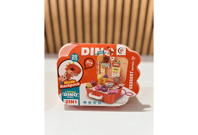SET DE JUGUETE DINO CON ACCESORIOS DE ACUERDO A SU TEMÁTICA