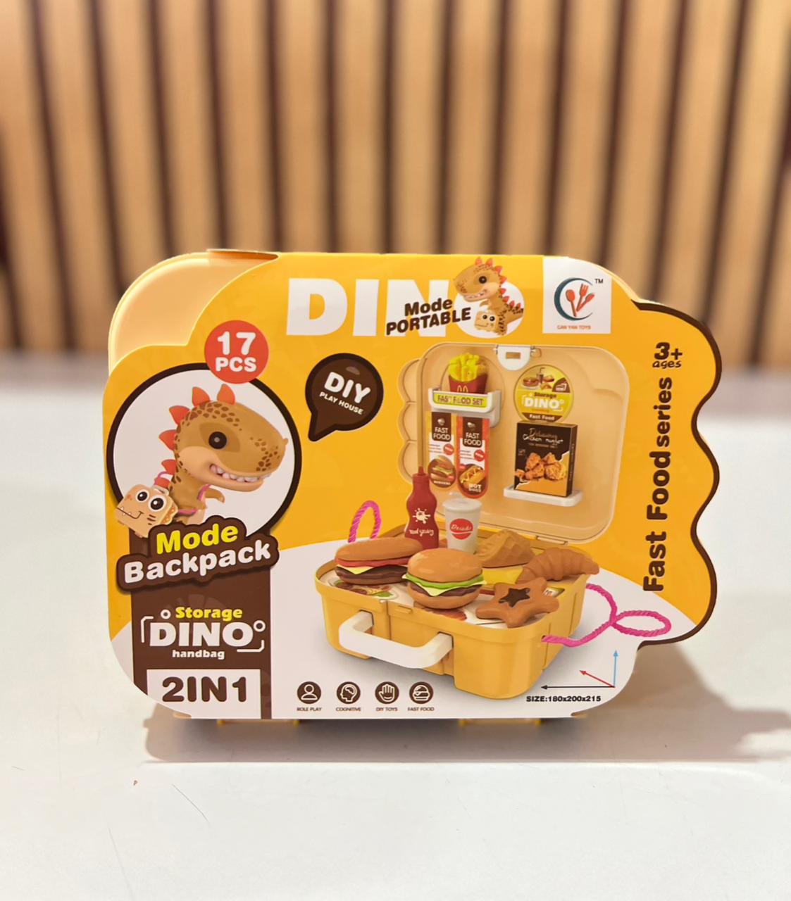 SET DE JUGUETE DINO CON ACCESORIOS DE ACUERDO A SU TEMÁTICA