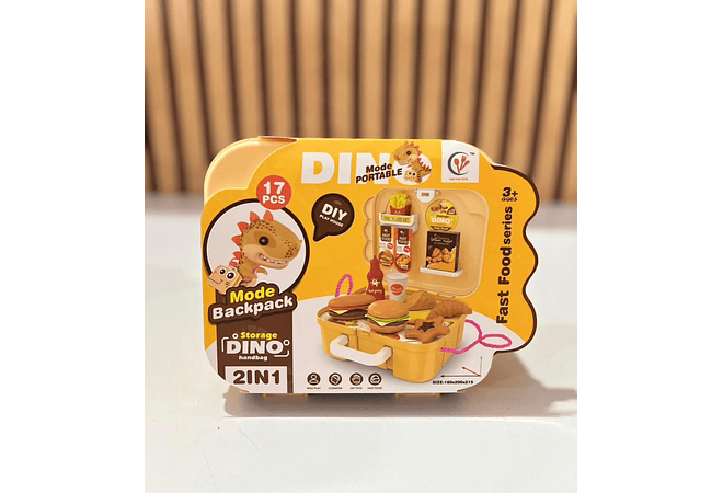 SET DE JUGUETE DINO CON ACCESORIOS DE ACUERDO A SU TEMÁTICA