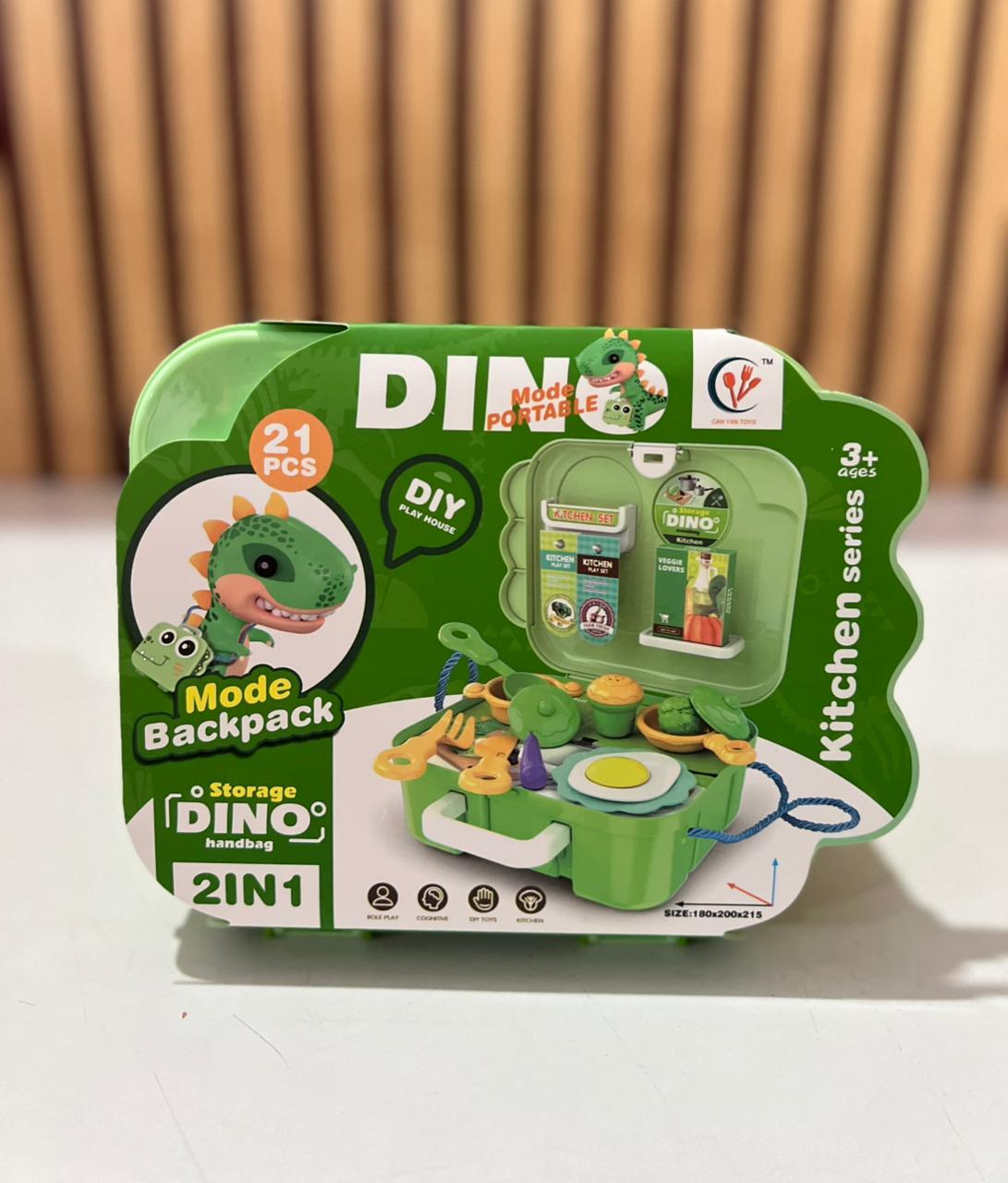 SET DE JUGUETE DINO CON ACCESORIOS DE ACUERDO A SU TEMÁTICA