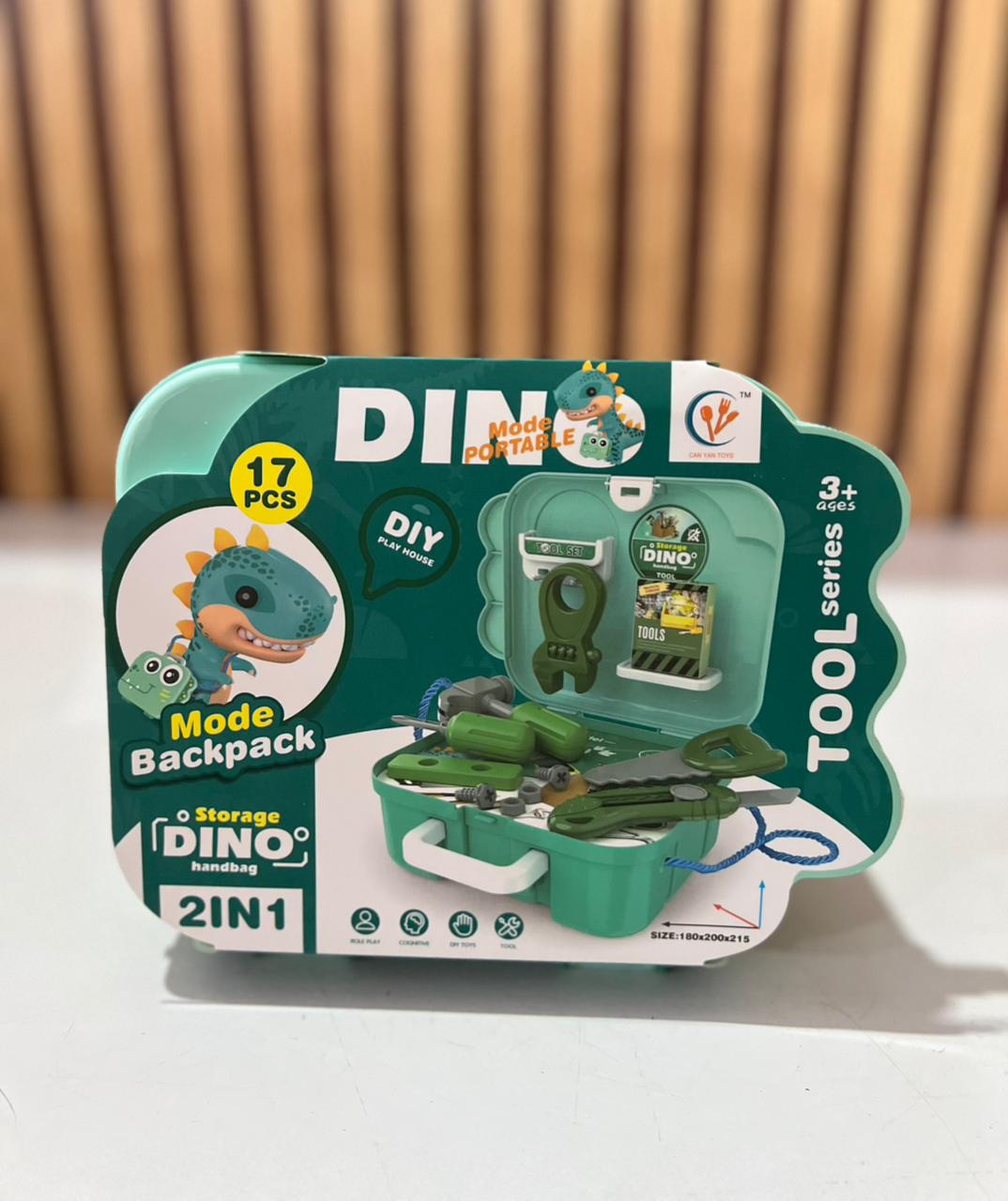 SET DE JUGUETE DINO CON ACCESORIOS DE ACUERDO A SU TEMÁTICA