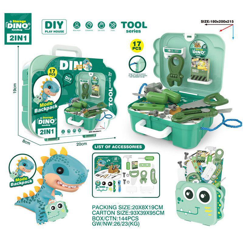 SET DE JUGUETE DINO CON ACCESORIOS DE ACUERDO A SU TEMÁTICA