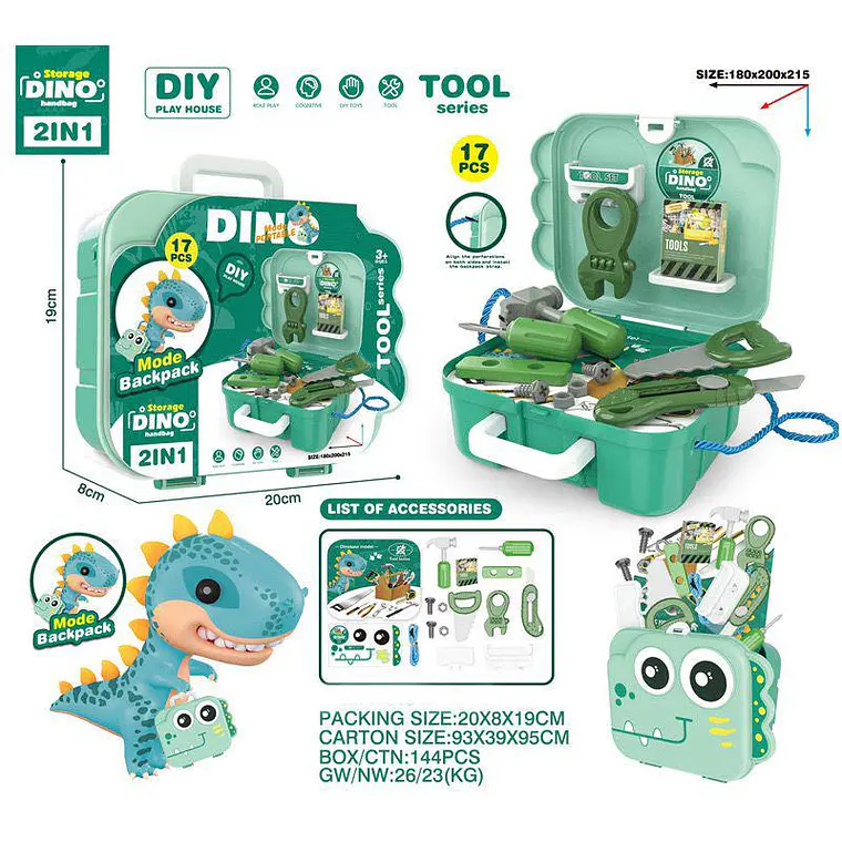 SET DE JUGUETE DINO CON ACCESORIOS DE ACUERDO A SU TEMÁTICA 17