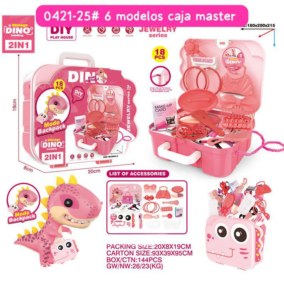 SET DE JUGUETE DINO CON ACCESORIOS DE ACUERDO A SU TEMÁTICA 18