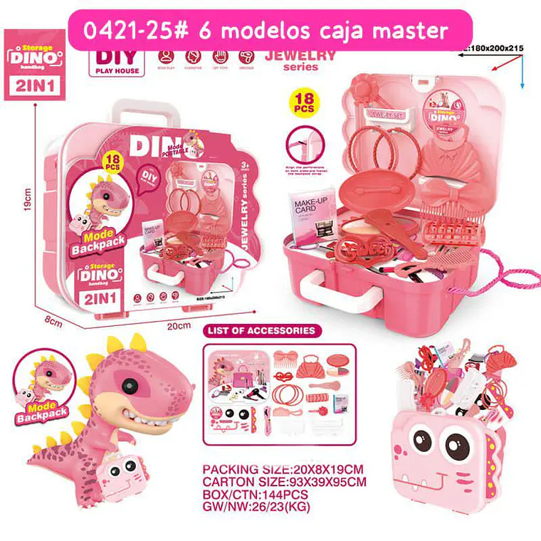 SET DE JUGUETE DINO CON ACCESORIOS DE ACUERDO A SU TEMÁTICA 18