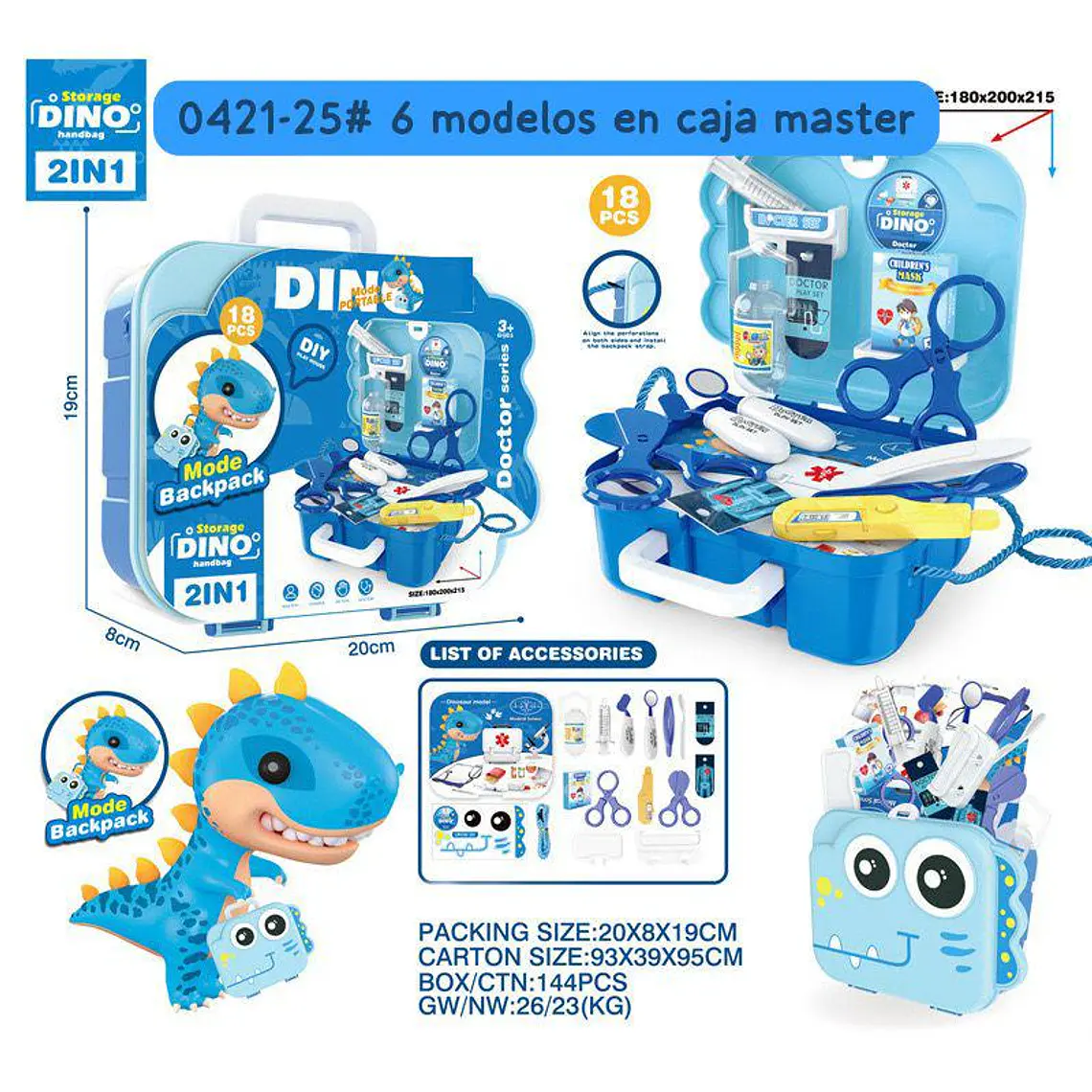 SET DE JUGUETE DINO CON ACCESORIOS DE ACUERDO A SU TEMÁTICA 21