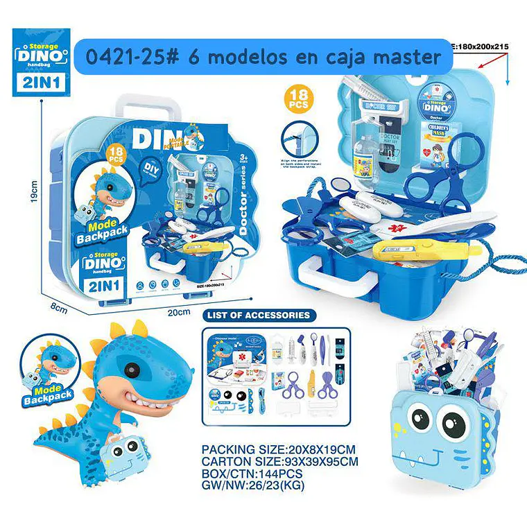 SET DE JUGUETE DINO CON ACCESORIOS DE ACUERDO A SU TEMÁTICA 21