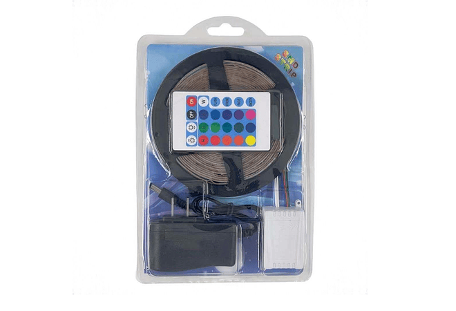 5MTS TIRA LUZ LED STRIP RGB CON CONTROL