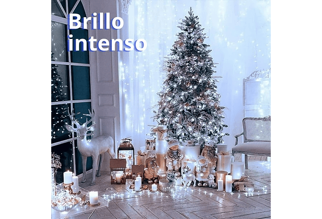 20MTS CON 400 FOQUITOS SERIE DE LUZ LED DE COLORES,  CÁLIDA ó BLANCA MOD#L400A, L400B, Ó L400C-20M