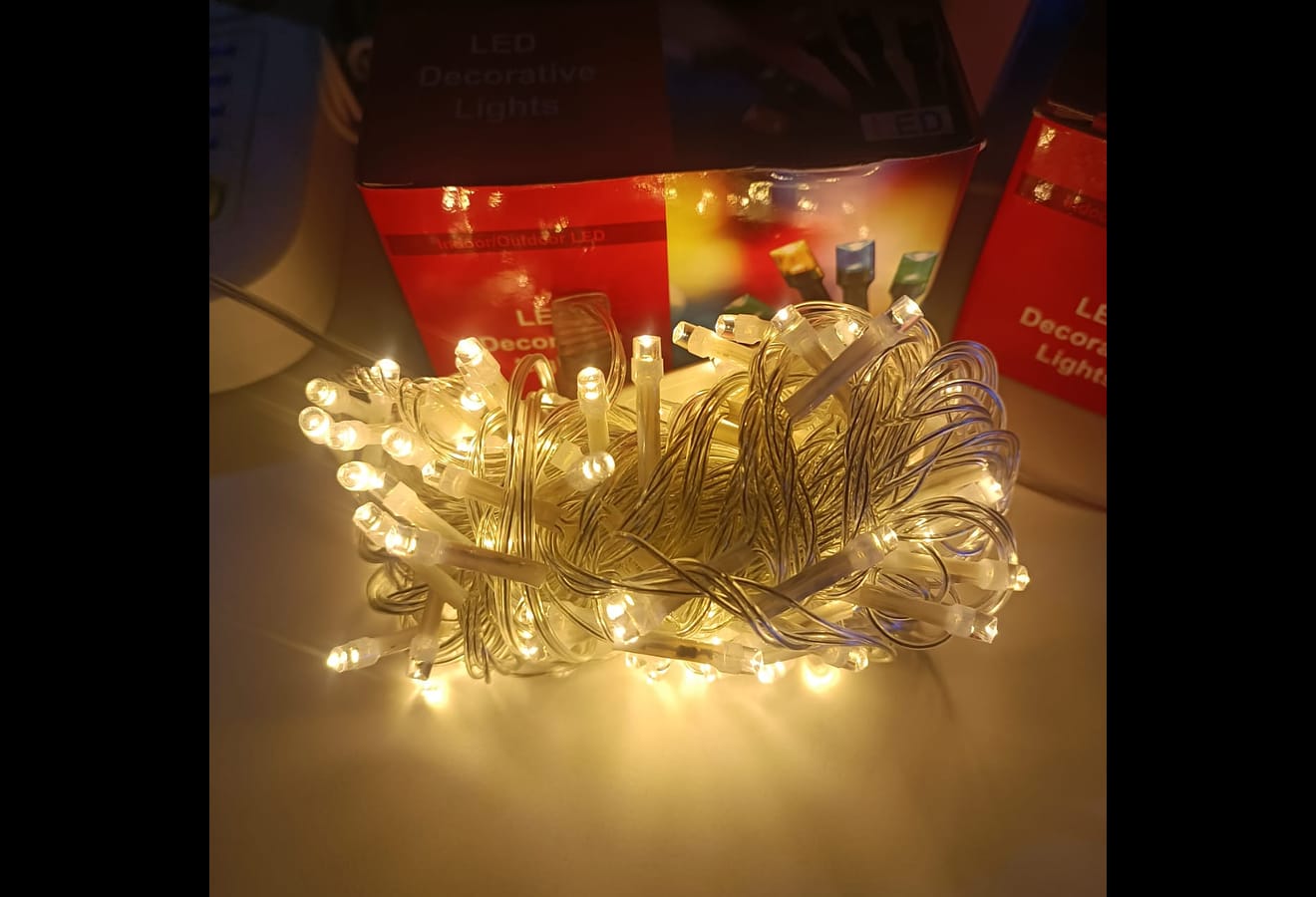 20MTS CON 400 FOQUITOS SERIE DE LUZ LED DE COLORES,  CÁLIDA ó BLANCA MOD#L400A, L400B, Ó L400C-20M