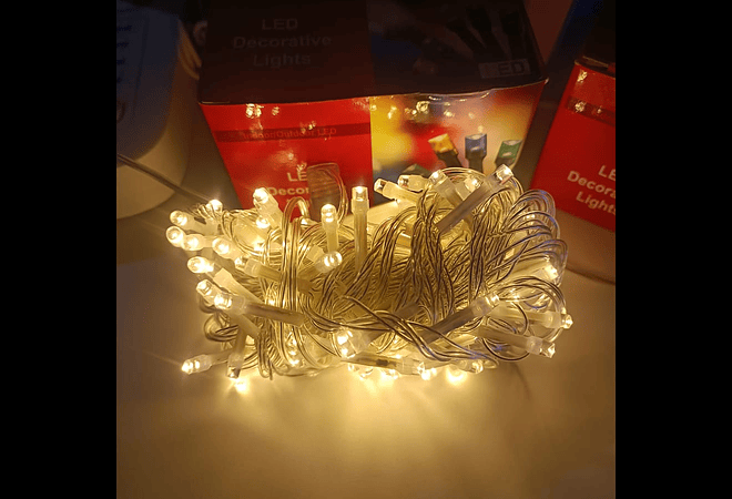 20MTS CON 400 FOQUITOS SERIE DE LUZ LED DE COLORES,  CÁLIDA ó BLANCA MOD#L400A, L400B, Ó L400C-20M