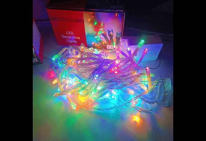 20MTS CON 400 FOQUITOS SERIE DE LUZ LED DE COLORES,  CÁLIDA ó BLANCA MOD#L400A, L400B, Ó L400C-20M