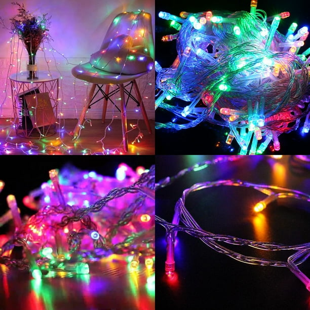 40MTS CON 400 FOQUITOS SERIE DE LUZ LED DE COLORES,  CÁLIDA ó BLANCA MOD#L400A, L400B, Ó L400C-40M