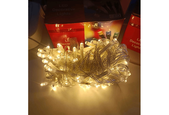 40MTS CON 400 FOQUITOS SERIE DE LUZ LED DE COLORES,  CÁLIDA ó BLANCA MOD#L400A, L400B, Ó L400C-40M