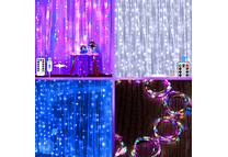 3MTS X 3MTS CORTINA ALAMBRE LUZ LED CON CONTROL USB  MOD#60HZ