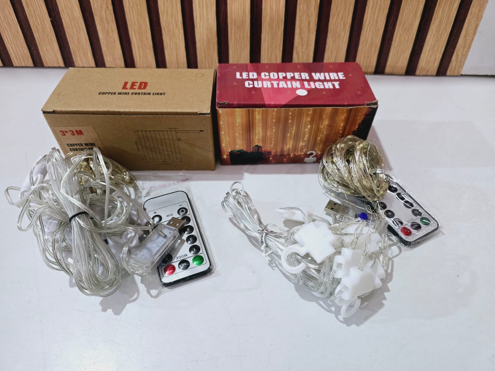 3MTS X 3MTS CORTINA ALAMBRE LUZ LED CON CONTROL USB  MOD#60HZ