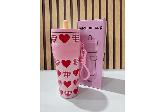 TERMO VACUUM DE 800M VARIOS DISEÑOS (CAJITA ROSA) MOD# 25-termo-108