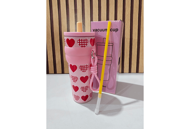 TERMO VACUUM DE 800M VARIOS DISEÑOS (CAJITA ROSA) MOD# 25-termo-108