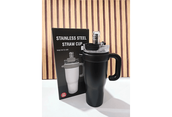 VASO TÉRMICO COLORES LISOS DE 1.35 L CON AGARRADERA (CAJITA NEGRA) MOD# 25 termo 098