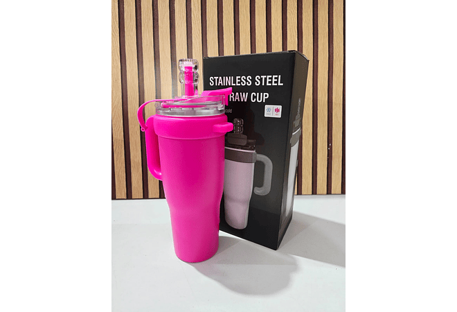 VASO TÉRMICO COLORES LISOS DE 1.35 L CON AGARRADERA (CAJITA NEGRA) MOD# 25 termo 098