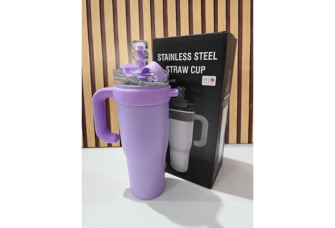 VASO TÉRMICO COLORES LISOS DE 1.35 L CON AGARRADERA (CAJITA NEGRA) MOD# 25 termo 098