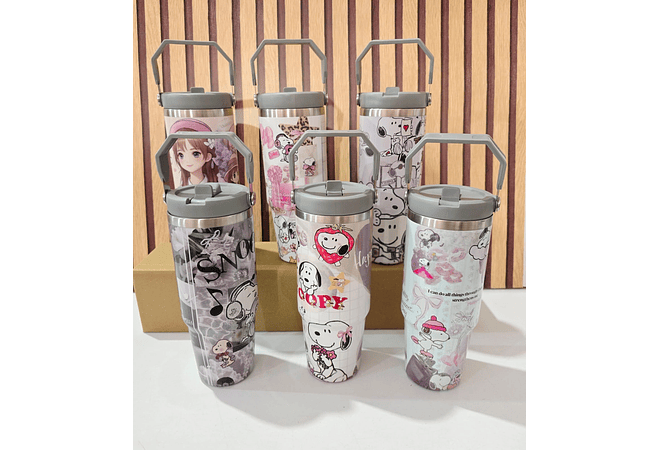 VASO TÉRMICO SNOOPY CON ASA DE 1 L MOD# 25 termo 107