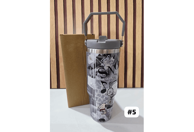 VASO TÉRMICO SNOOPY CON ASA DE 1 L MOD# 25 termo 107
