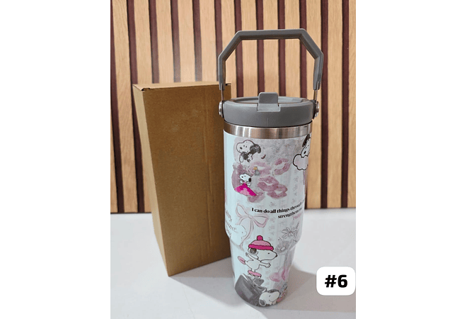 VASO TÉRMICO SNOOPY CON ASA DE 1 L MOD# 25 termo 107