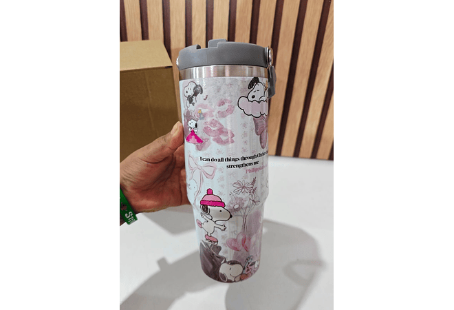 VASO TÉRMICO SNOOPY CON ASA DE 1 L MOD# 25 termo 107