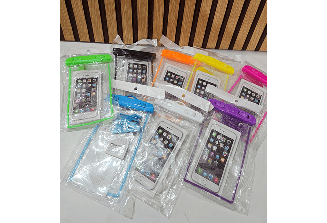FUNDAS IMPERMEABLES CONTRA EL AGUA(PARA TELÉFONO) MOD# JSL.7001 (3 NEGRA)