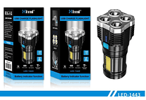 LINTERNA RECARGABLE/XINMI DE 4 NÚCLEOS MOD# LED-1443🔦