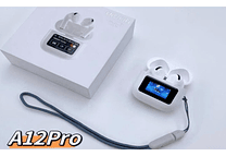 AUDIFONOS INALAMBRICOS BLANCOS CON PANTALLA DIGITAL MOD# TW-6303 🎶