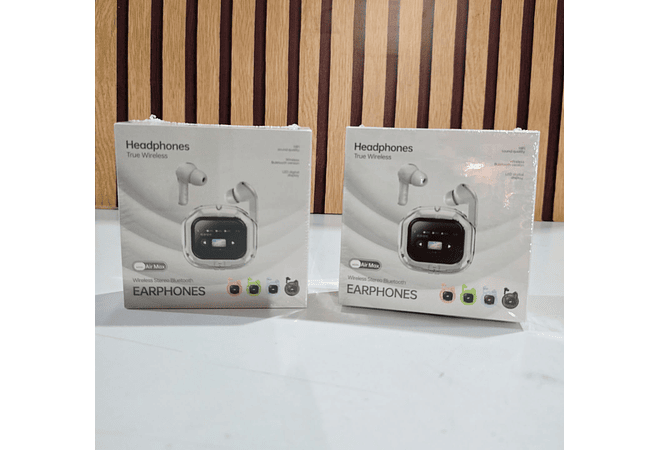 AUDÍFONOS HEADPHONES INALÁMBRICOS CON PANTALLA DIGITAL MOD# TWS-6350