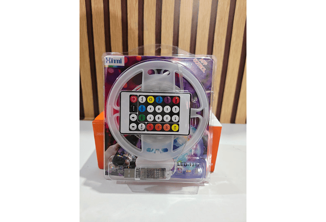 4.80M SERIE DE LUZ LED STRIP CON CONTROL Y ENTRADA USB(XINMI) MOD# LED-1312