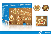 3.20M XINMI SERIE NAVIDEÑA PINO Y ESFERAS (LUZ CALIDA)  MOD# LED-0151