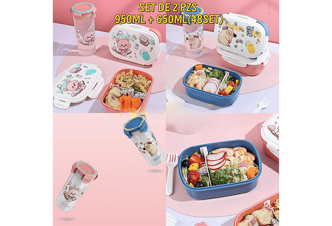 DUO TUPPER CON VASO  MOD# FG-094
